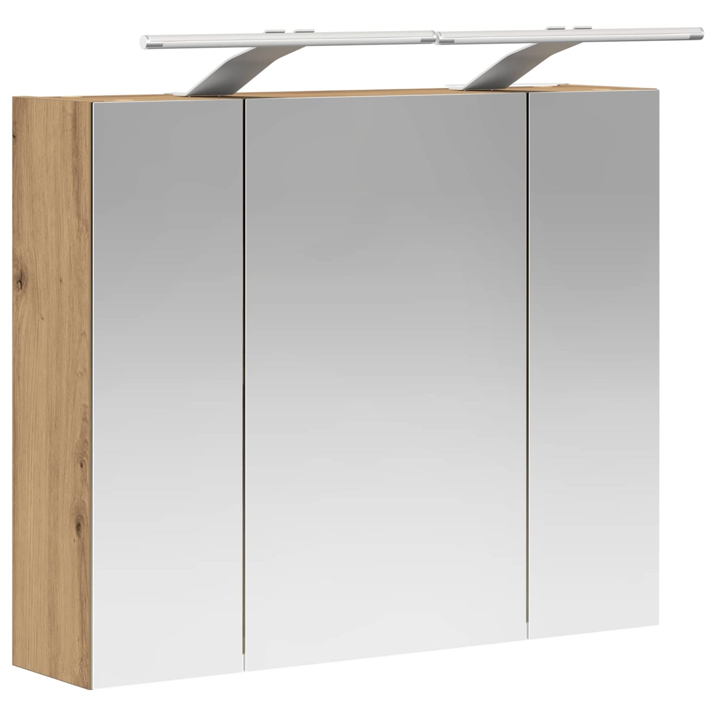Badezimmerspiegelschrank Kunsthandwerk Eiche 60 x 14,5 x 50 cm