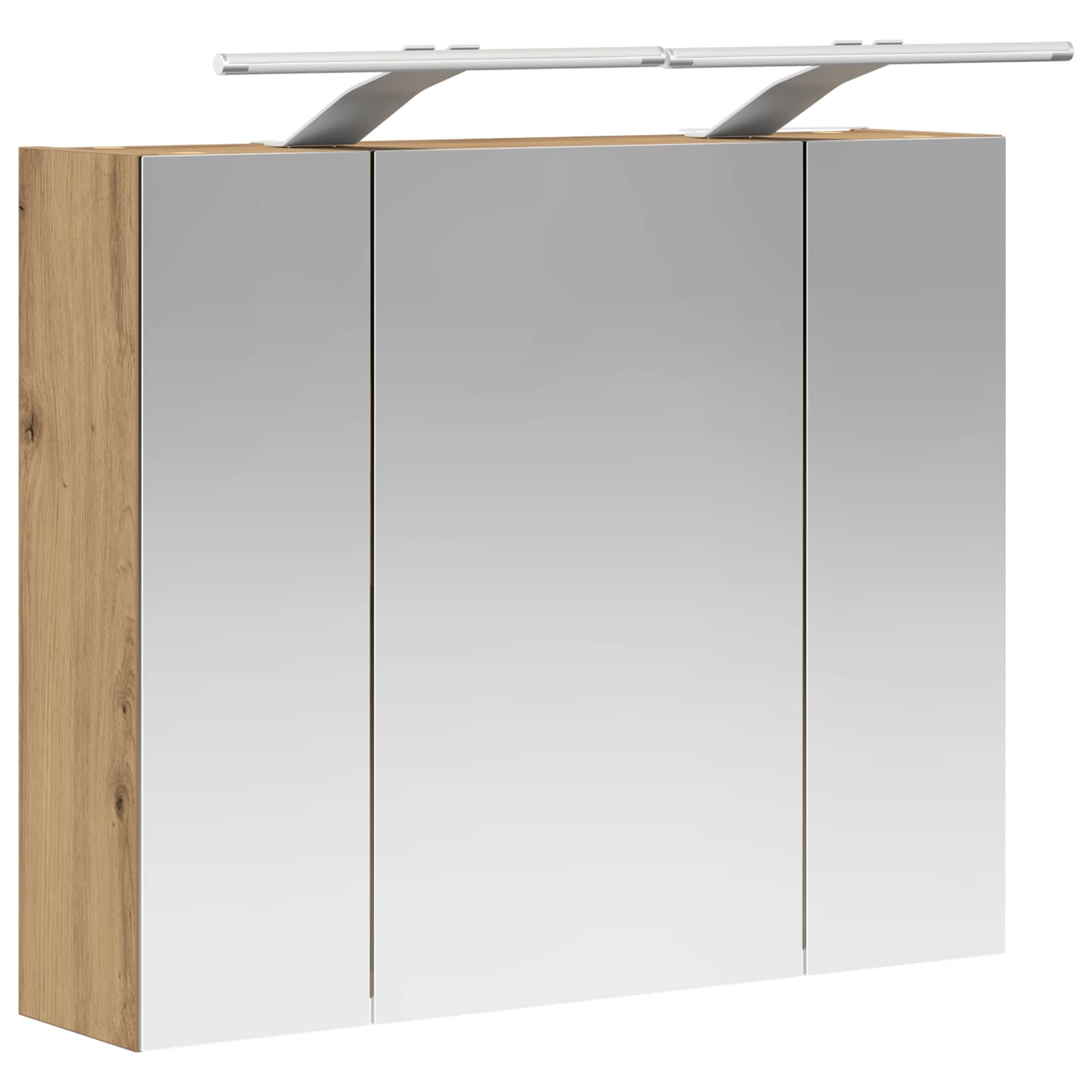 Badezimmerspiegelschrank Kunsthandwerk Eiche 60 x 14,5 x 50 cm