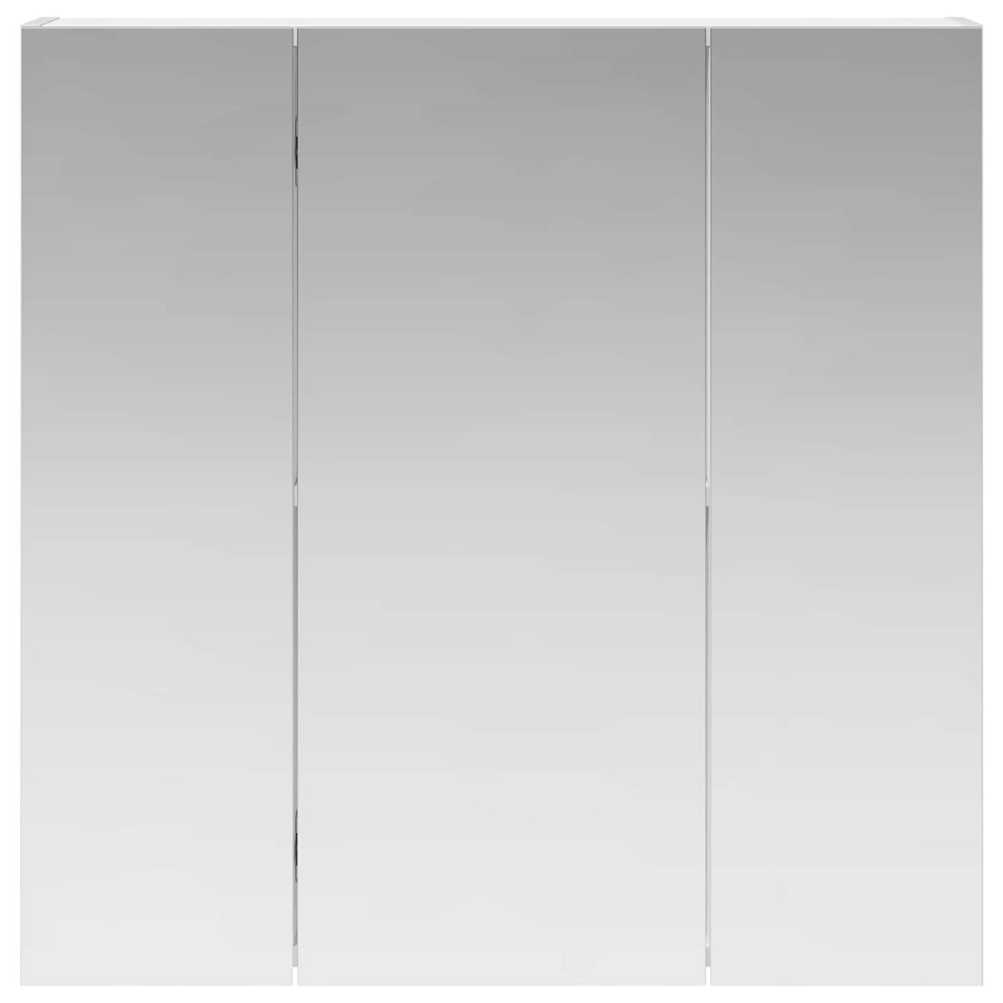Badezimmerspiegelschrank Weiß 70 x 14,5 x 70 cm Holzwerkstoff