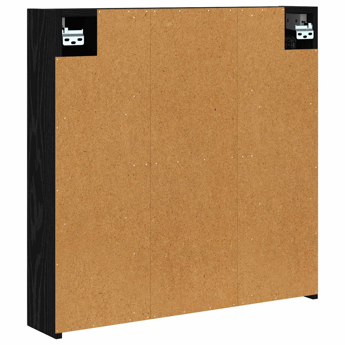 Badezimmerspiegelschrank Schwarz Eichen-Optik 70 x 14,5 x 70 cm