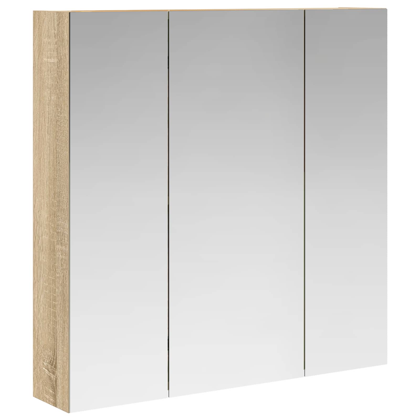 Badezimmerspiegelschrank Sonoma-Eiche 70 x 14,5 x 70 cm