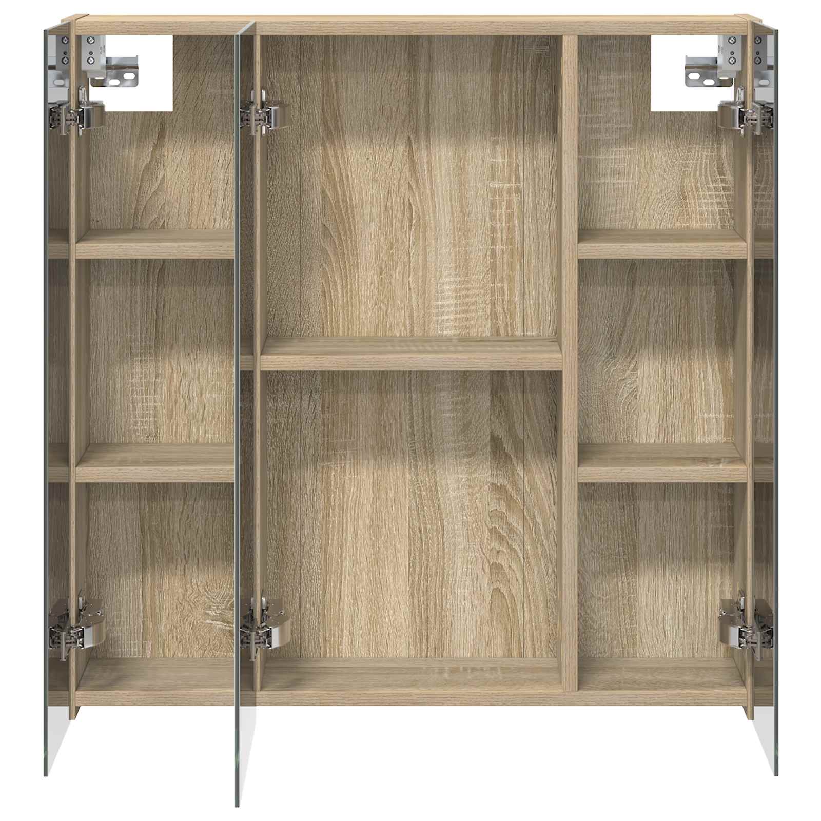 Badezimmerspiegelschrank Sonoma-Eiche 70 x 14,5 x 70 cm