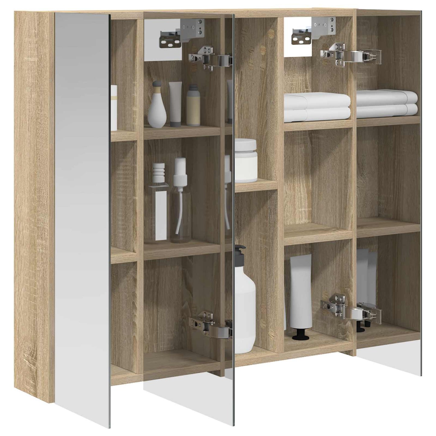 Badezimmerspiegelschrank Sonoma-Eiche 70 x 14,5 x 70 cm