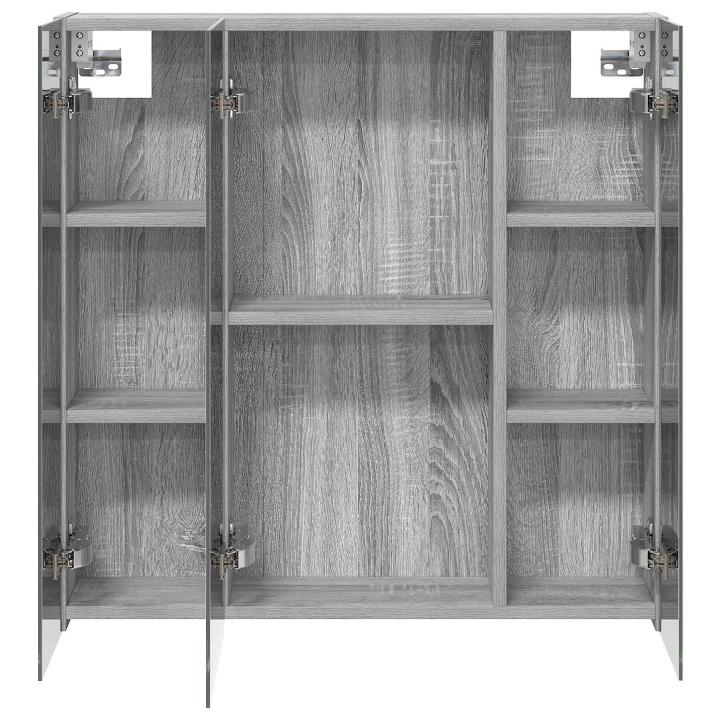 Badezimmerspiegelschrank Sonoma-Grau 70 x 14,5 x 70 cm