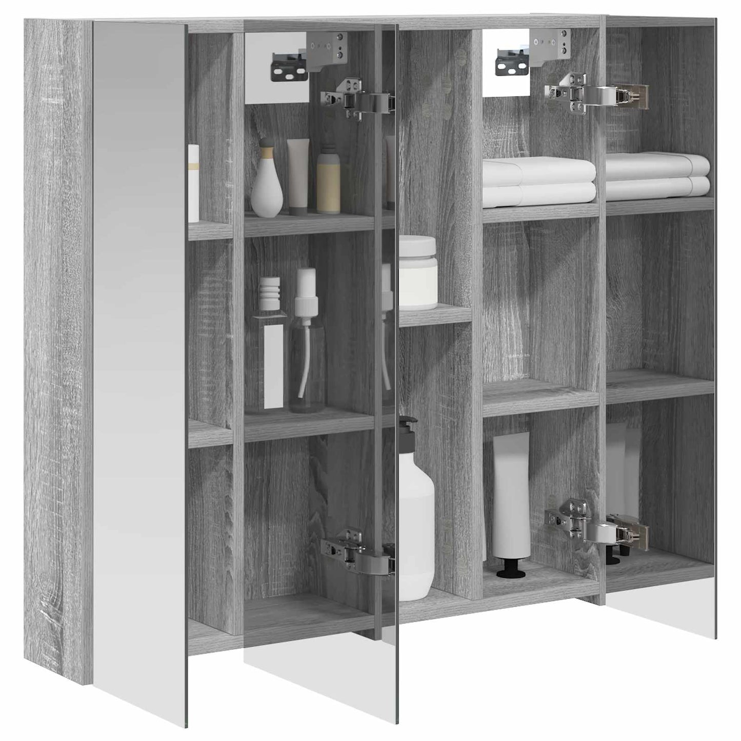 Badezimmerspiegelschrank Sonoma-Grau 70 x 14,5 x 70 cm