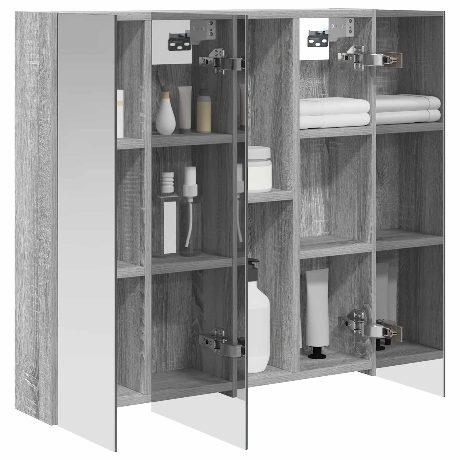 Badezimmerspiegelschrank Sonoma-Grau 70 x 14,5 x 70 cm