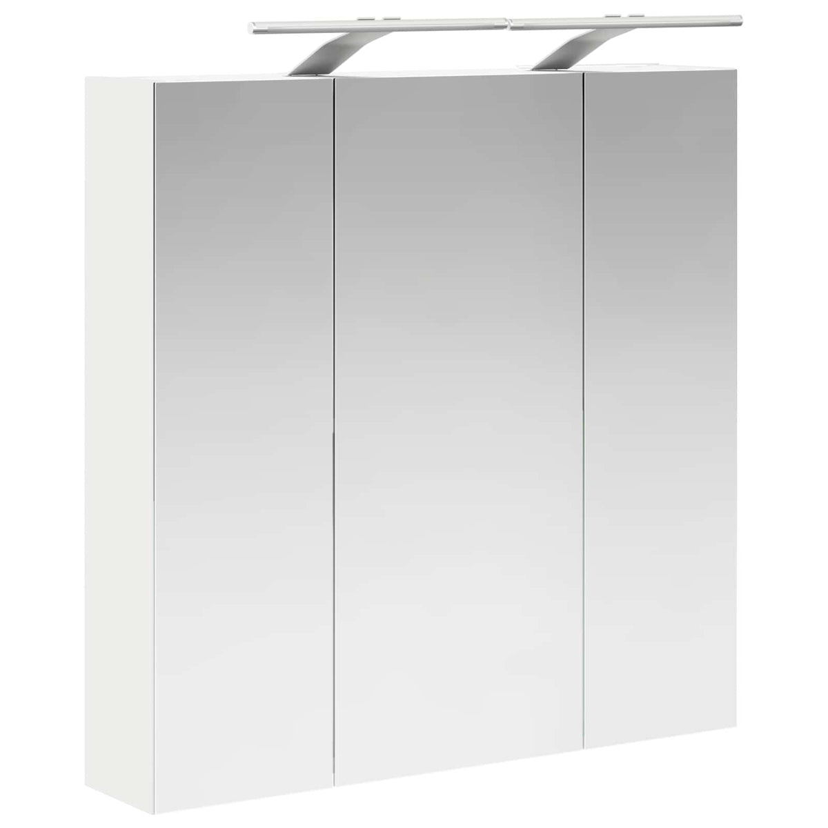 Badezimmerspiegelschrank Weiß 70 x 14,5 x 70 cm Holzwerkstoff