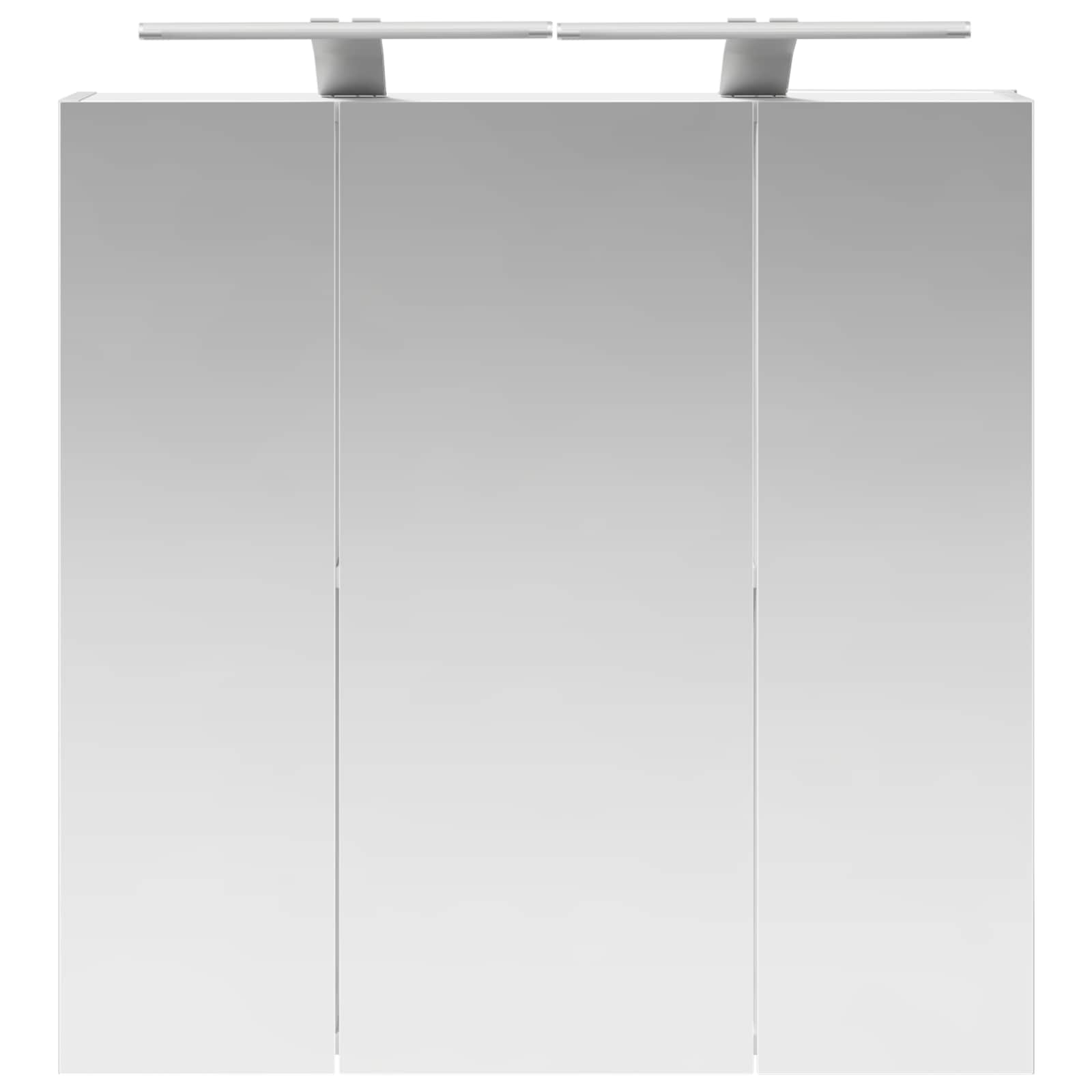 Badezimmerspiegelschrank Weiß 70 x 14,5 x 70 cm Holzwerkstoff
