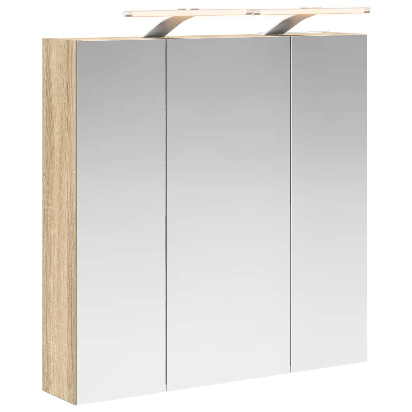 Badezimmerspiegelschrank Sonoma-Eiche 70 x 14,5 x 70 cm