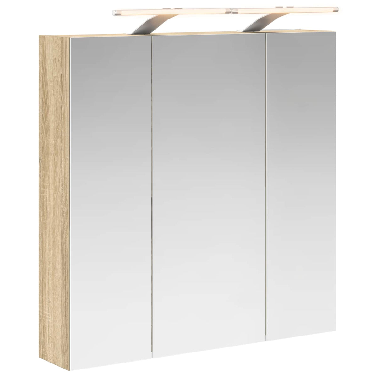 Badezimmerspiegelschrank Sonoma-Eiche 70 x 14,5 x 70 cm