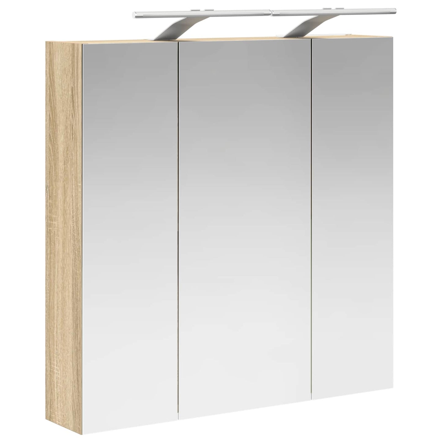 Badezimmerspiegelschrank Sonoma-Eiche 70 x 14,5 x 70 cm