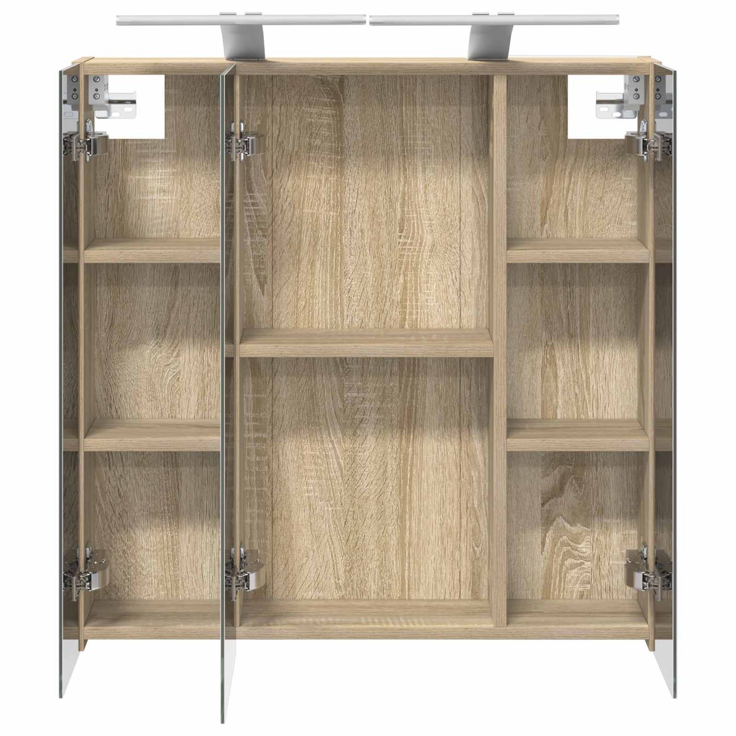 Badezimmerspiegelschrank Sonoma-Eiche 70 x 14,5 x 70 cm