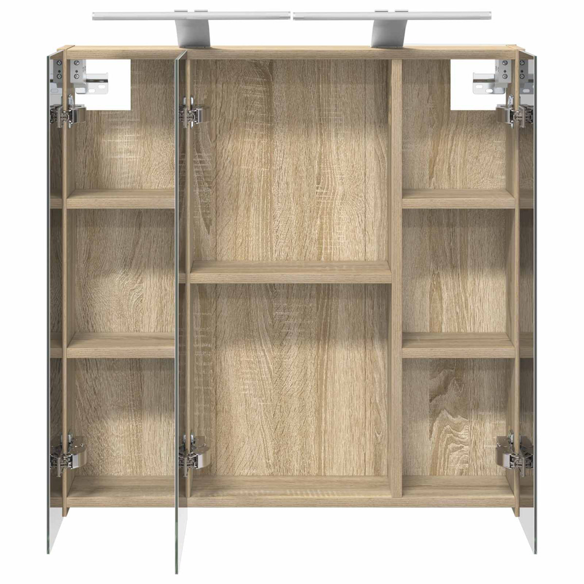 Badezimmerspiegelschrank Sonoma-Eiche 70 x 14,5 x 70 cm