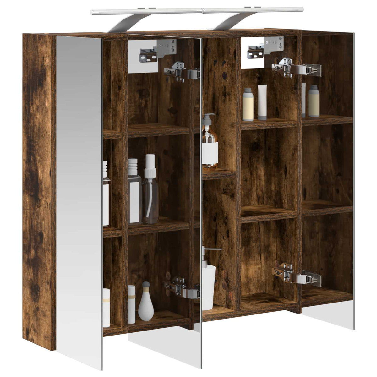 Badezimmerspiegelschrank Räuchereiche 70 x 14,5 x 70 cm