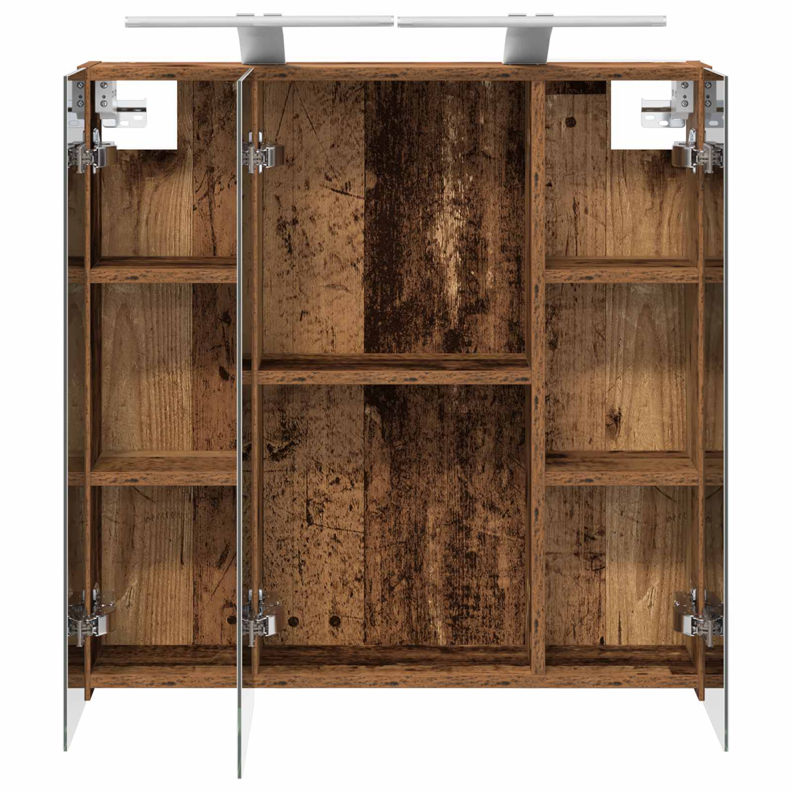 Badezimmerspiegelschrank Altholz 70 x 14,5 x 70 cm