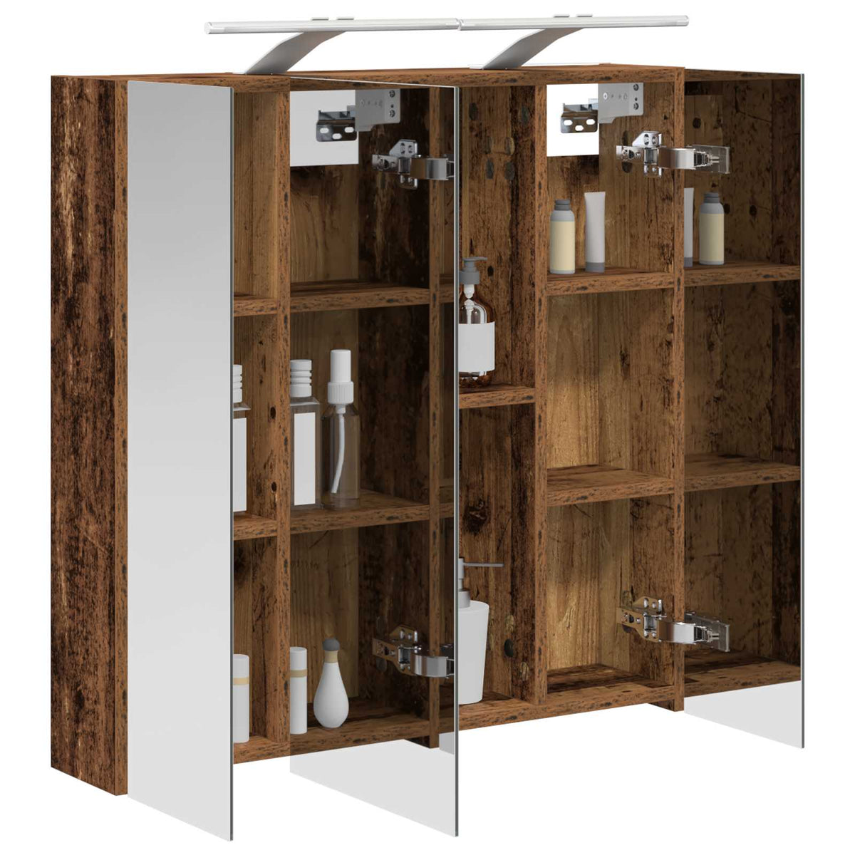Badezimmerspiegelschrank Altholz 70 x 14,5 x 70 cm