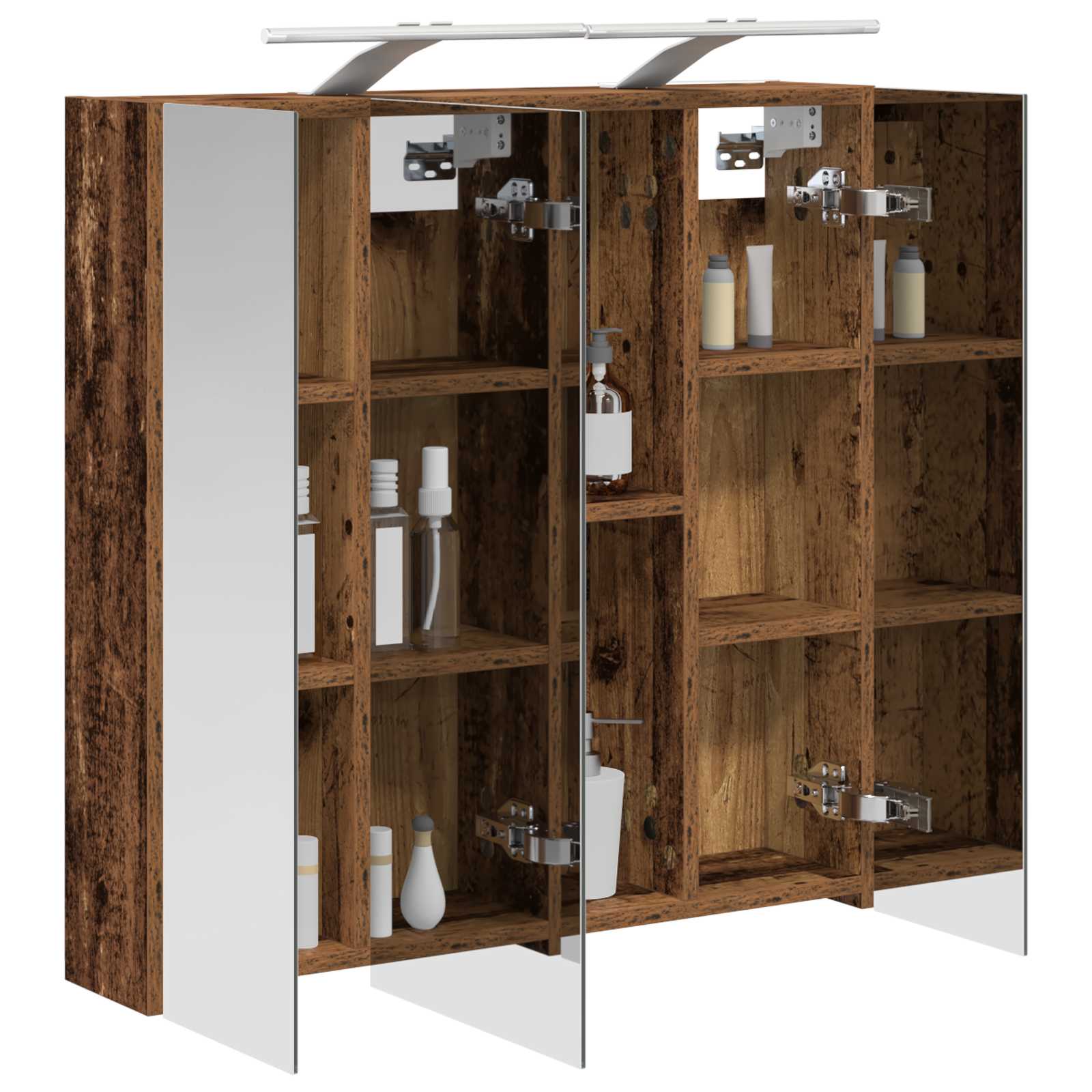 Badezimmerspiegelschrank Altholz 70 x 14,5 x 70 cm