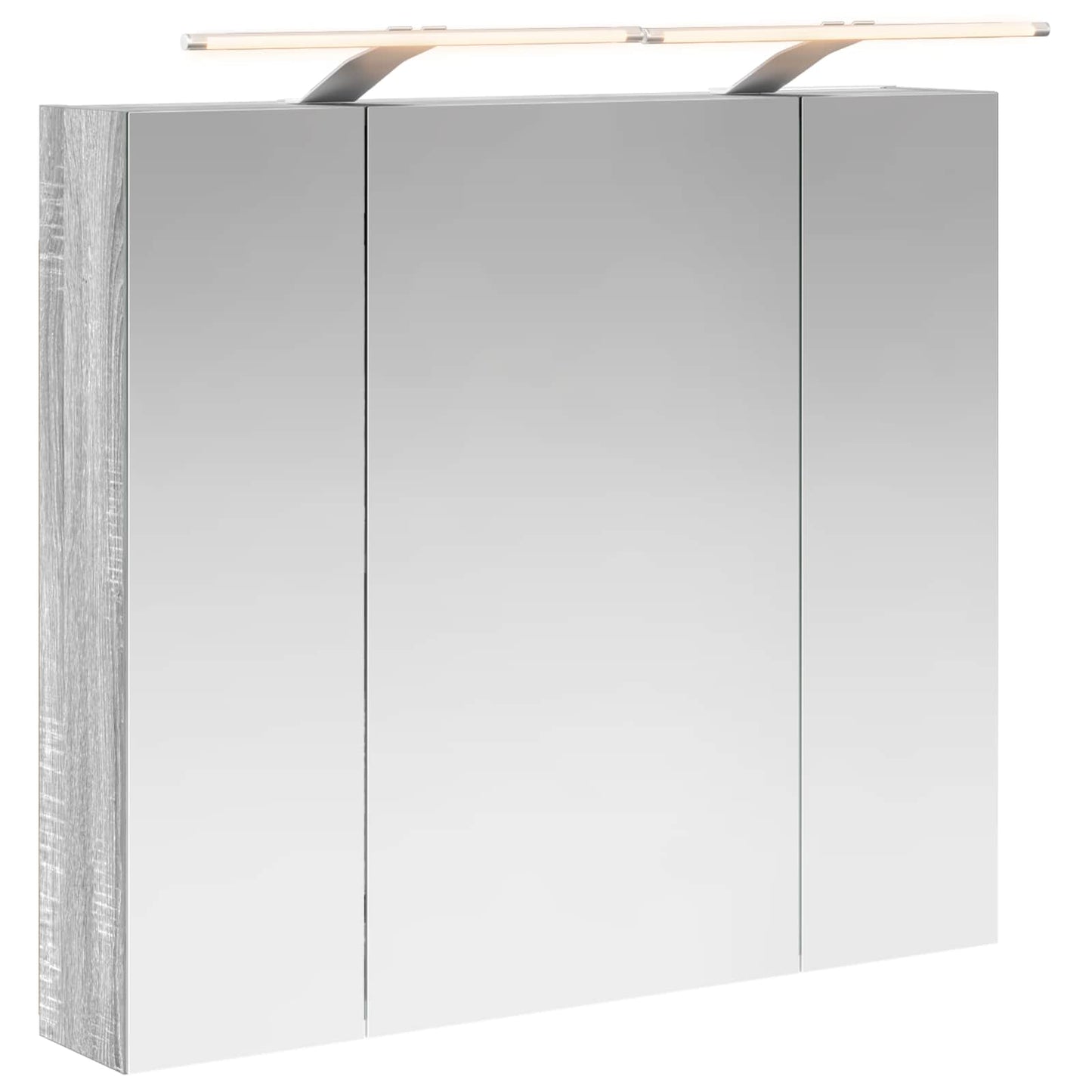 Badezimmerspiegelschrank Sonoma-Grau 80 x 14,5 x 70 cm