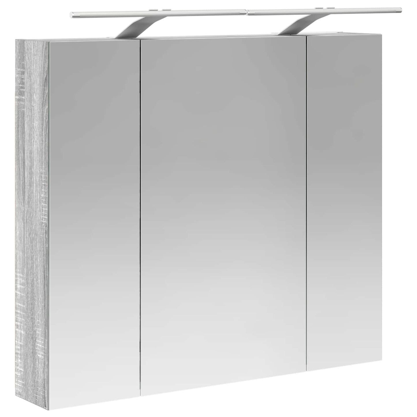 Badezimmerspiegelschrank Sonoma-Grau 80 x 14,5 x 70 cm
