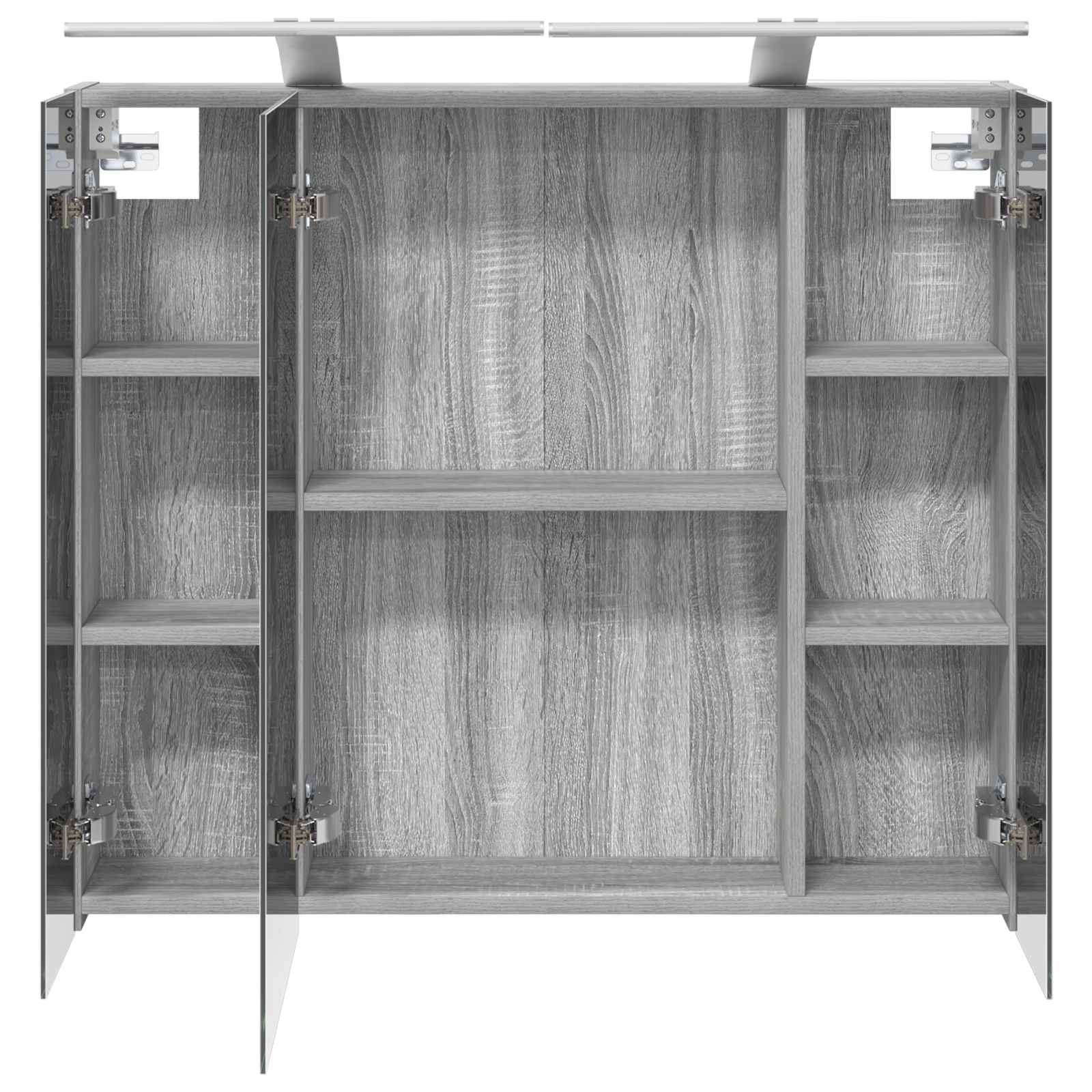 Badezimmerspiegelschrank Sonoma-Grau 80 x 14,5 x 70 cm