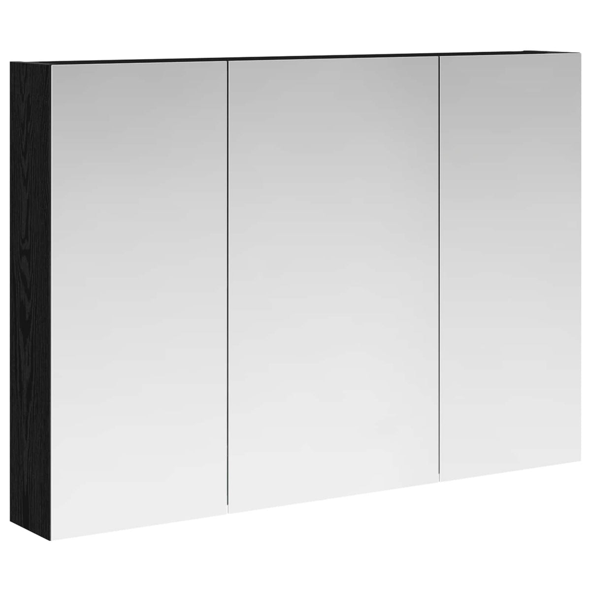Badezimmerspiegelschrank Schwarz Eichen-Optik
