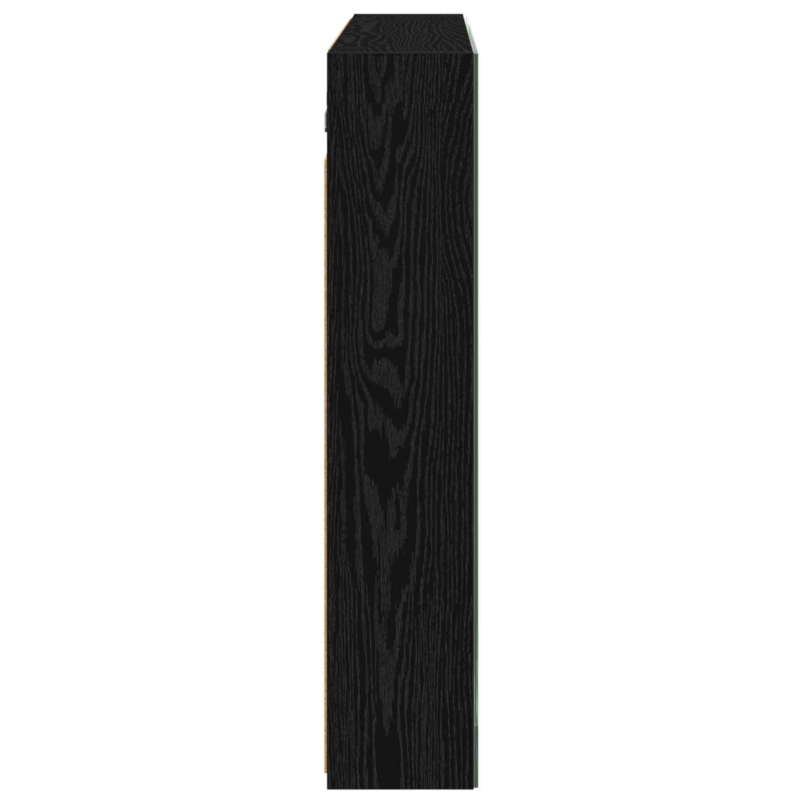 Badezimmerspiegelschrank Schwarz Eichen-Optik