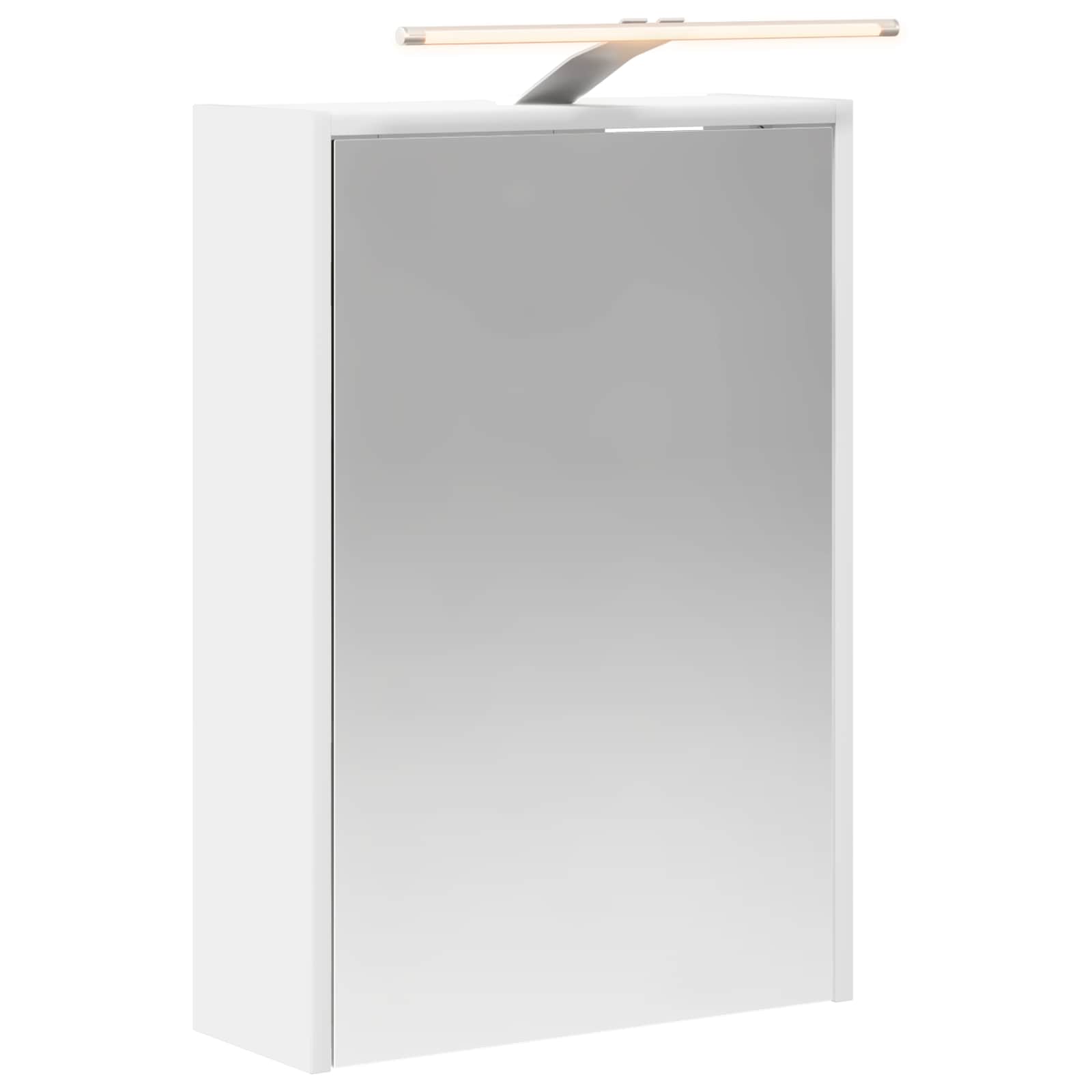 Badezimmerspiegelschrank Weiß 43 x 16 x 62,5 cm Holzwerkstoff