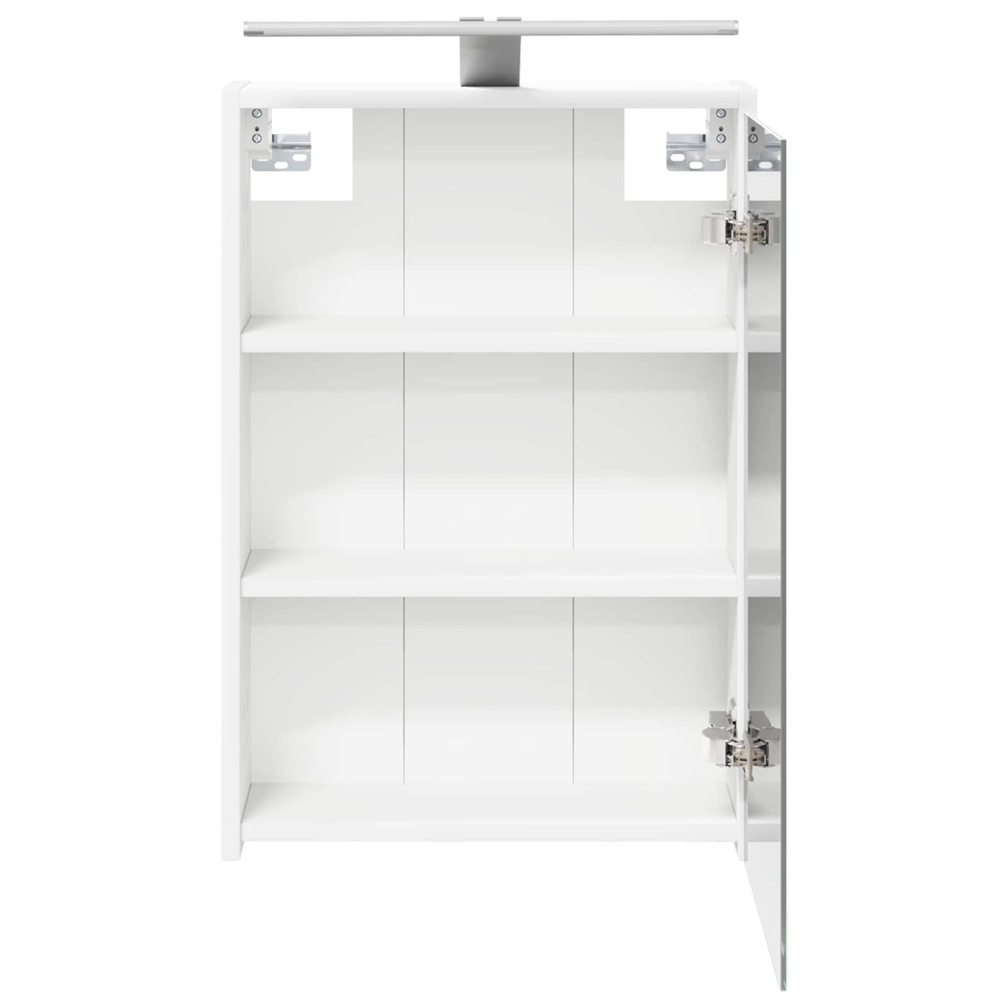 Badezimmerspiegelschrank Weiß 43 x 16 x 62,5 cm Holzwerkstoff
