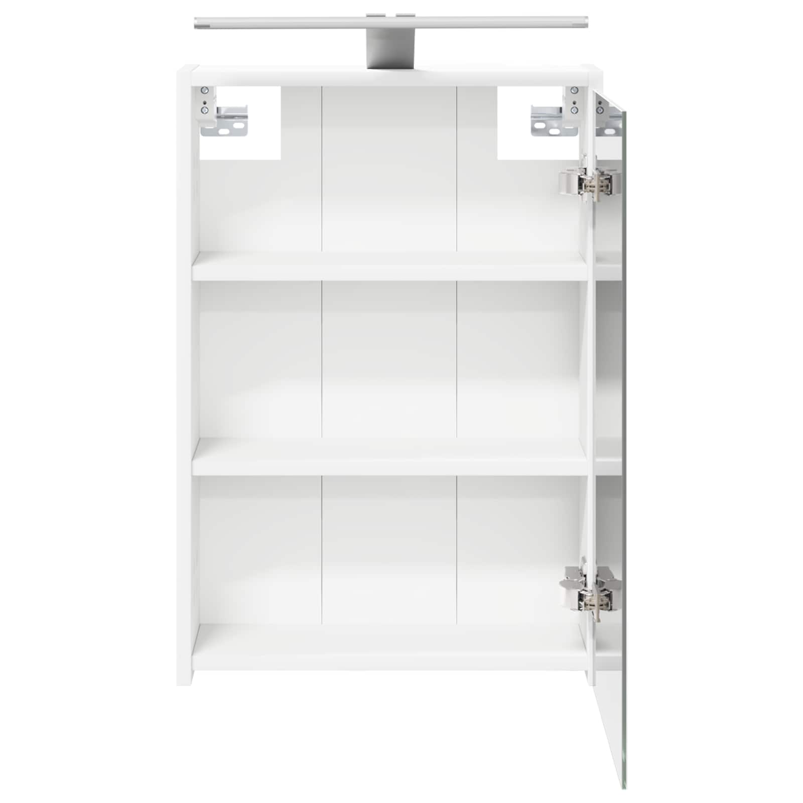 Badezimmerspiegelschrank Weiß 43 x 16 x 62,5 cm Holzwerkstoff