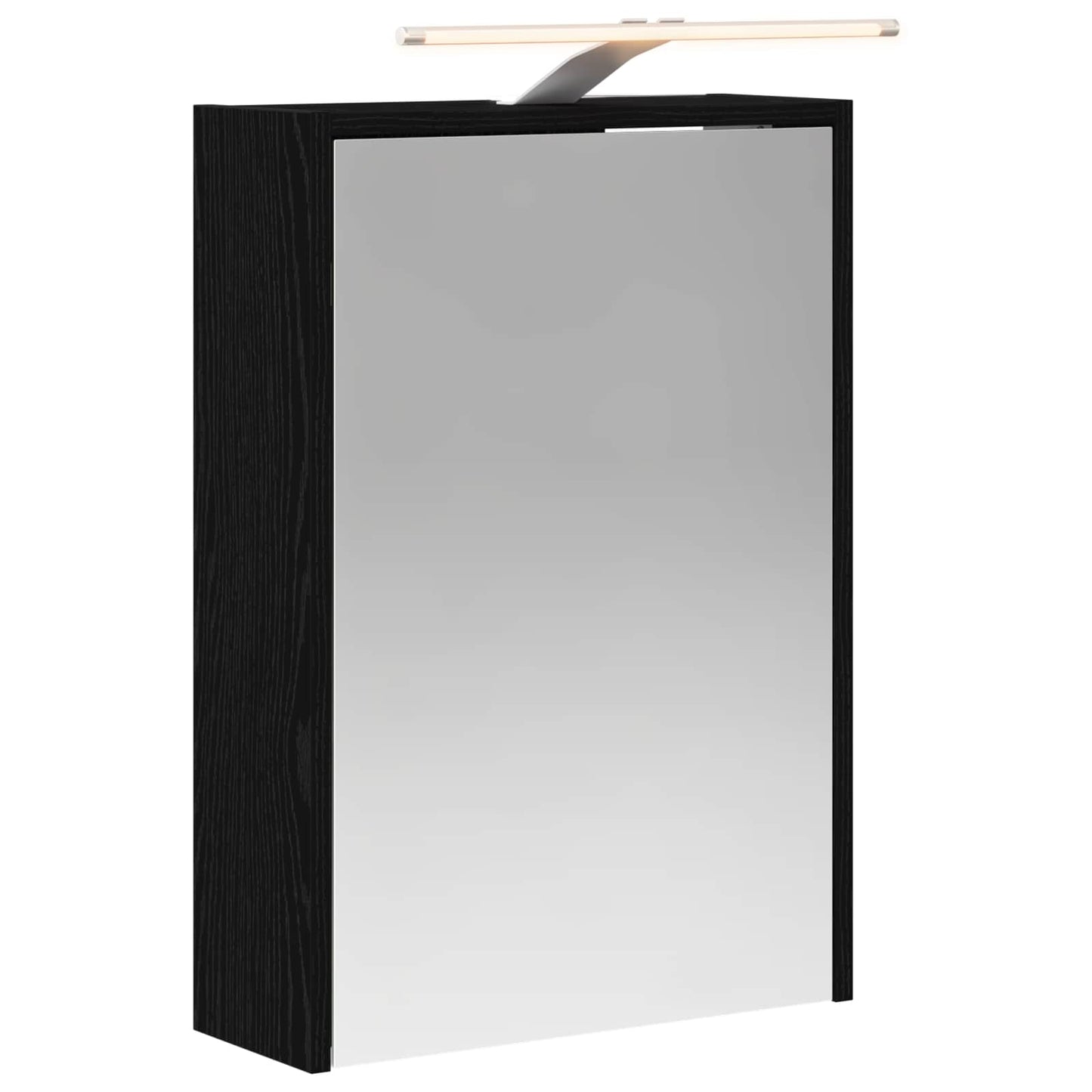 Badezimmerspiegelschrank Schwarz Eichen-Optik 43 x 16 x 62,5 cm