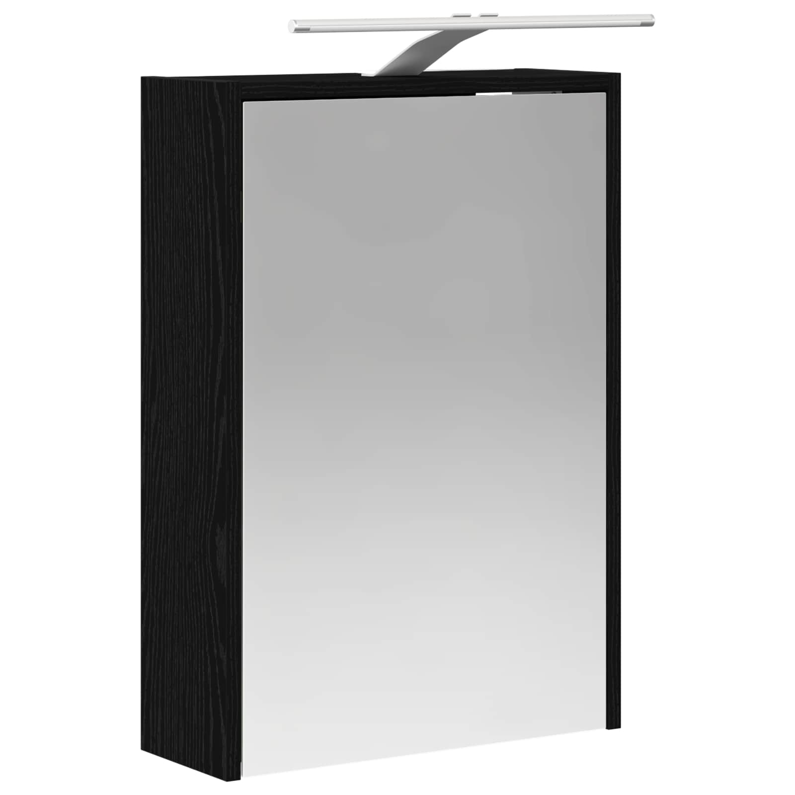 Badezimmerspiegelschrank Schwarz Eichen-Optik 43 x 16 x 62,5 cm