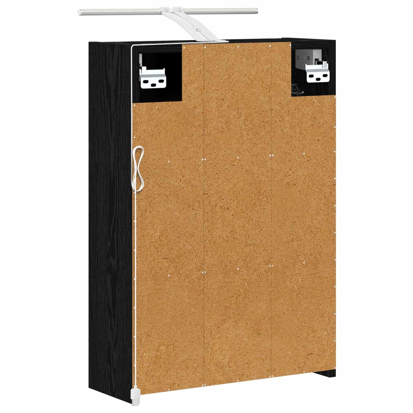 Badezimmerspiegelschrank Schwarz Eichen-Optik 43 x 16 x 62,5 cm
