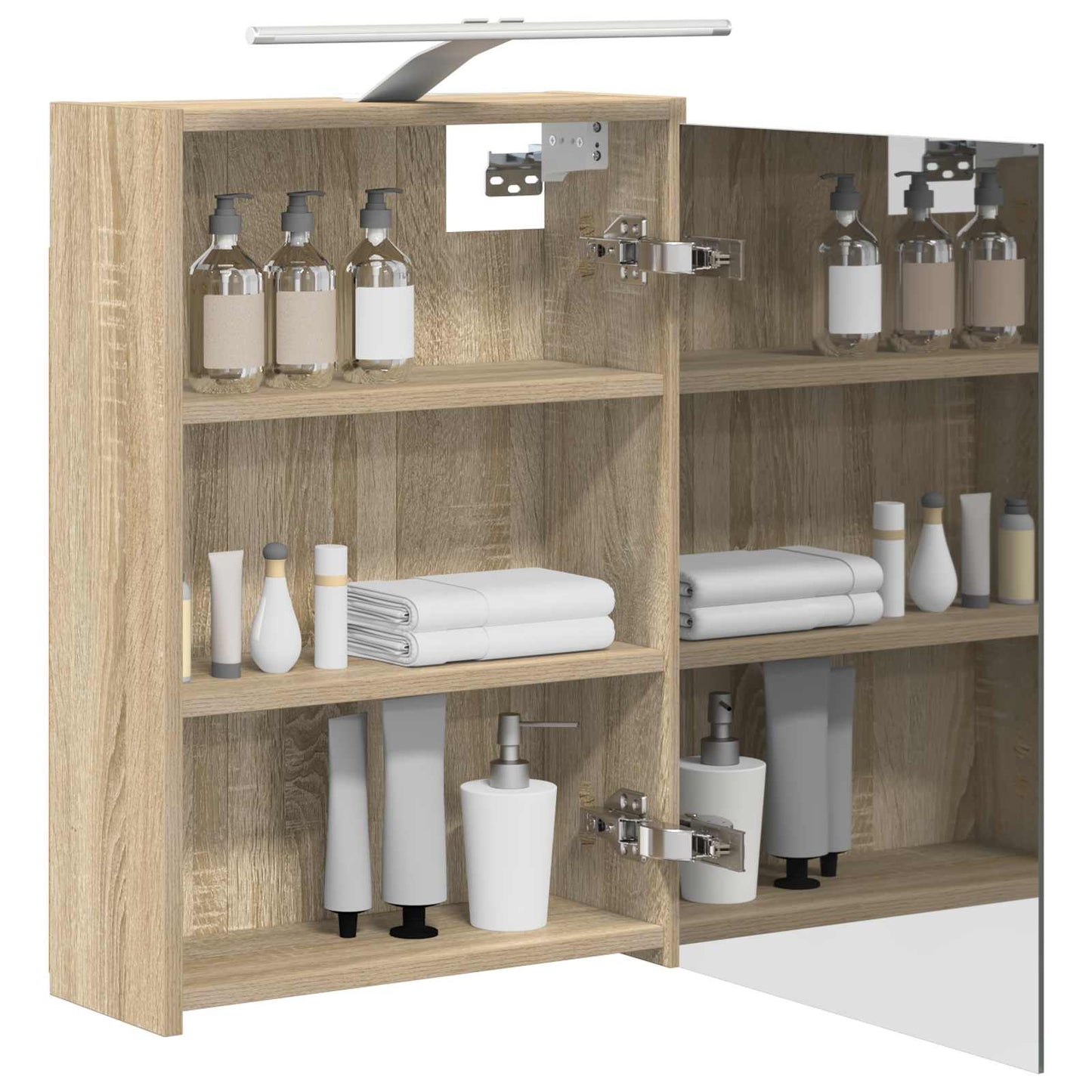 Badezimmerspiegelschrank Sonoma-Eiche 43 x 16 x 62,5 cm