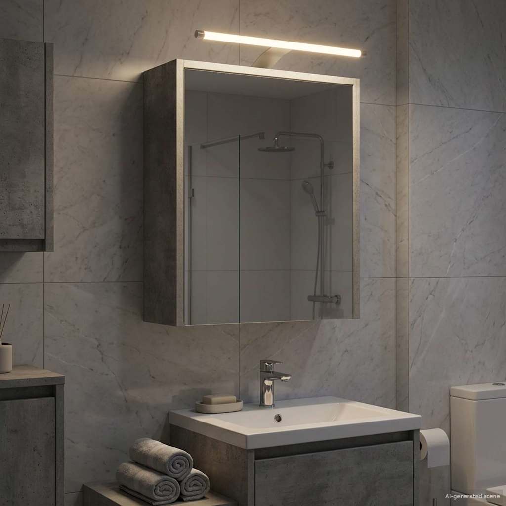 Badezimmerspiegelschrank Betongrau 43 x 16 x 62,5 cm