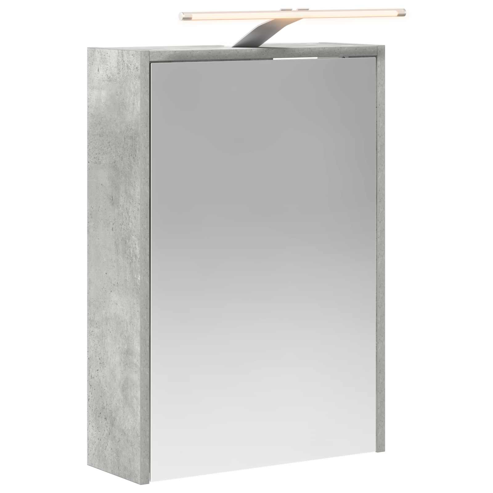 Badezimmerspiegelschrank Betongrau 43 x 16 x 62,5 cm