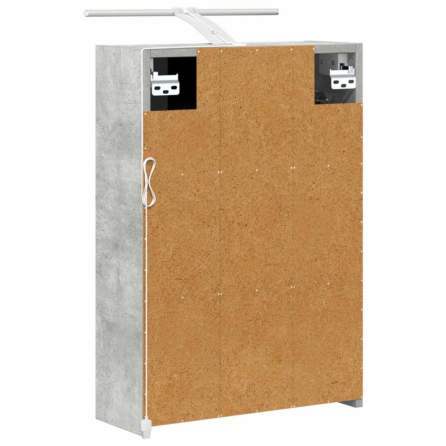 Badezimmerspiegelschrank Betongrau 43 x 16 x 62,5 cm