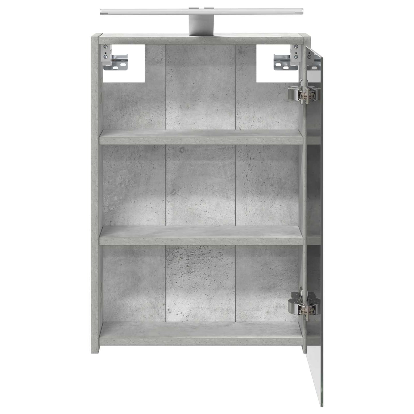 Badezimmerspiegelschrank Betongrau 43 x 16 x 62,5 cm