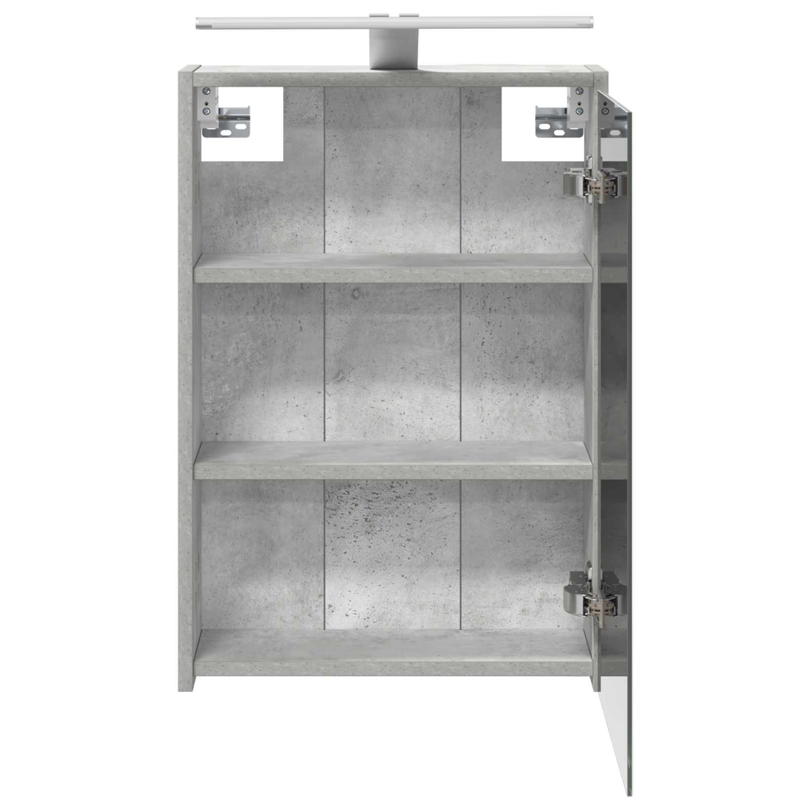 Badezimmerspiegelschrank Betongrau 43 x 16 x 62,5 cm