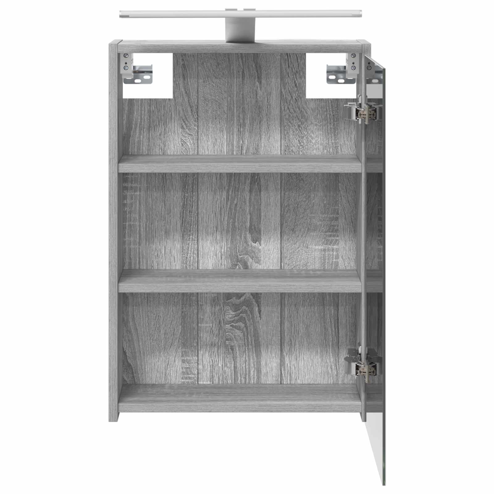 Badezimmerspiegelschrank Sonoma-Grau 43 x 16 x 62,5 cm