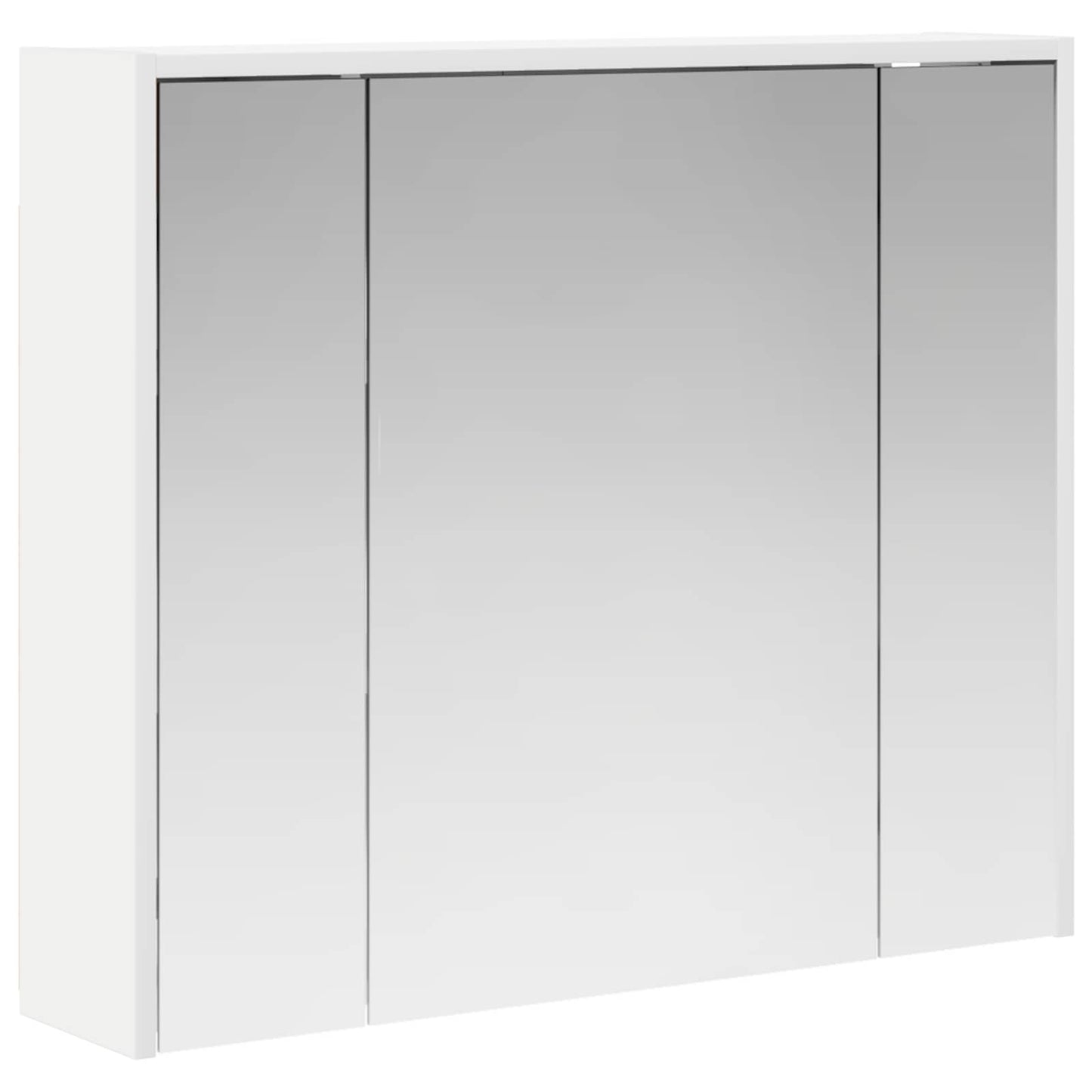 Badezimmerspiegelschrank Weiß 73,5 x 16 x 62,5 cm Holzwerkstoff