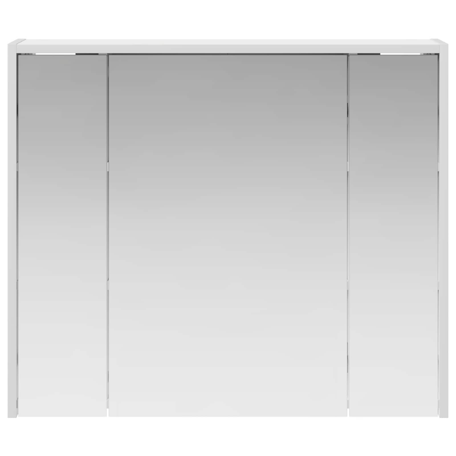Badezimmerspiegelschrank Weiß 73,5 x 16 x 62,5 cm Holzwerkstoff