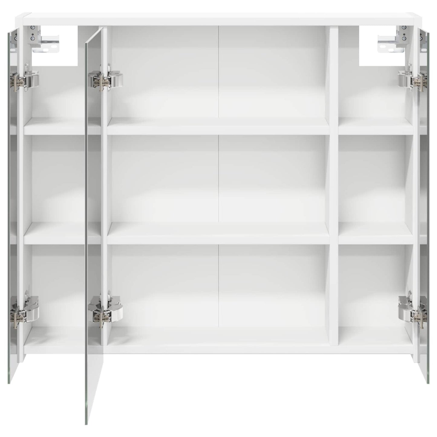 Badezimmerspiegelschrank Weiß 73,5 x 16 x 62,5 cm Holzwerkstoff