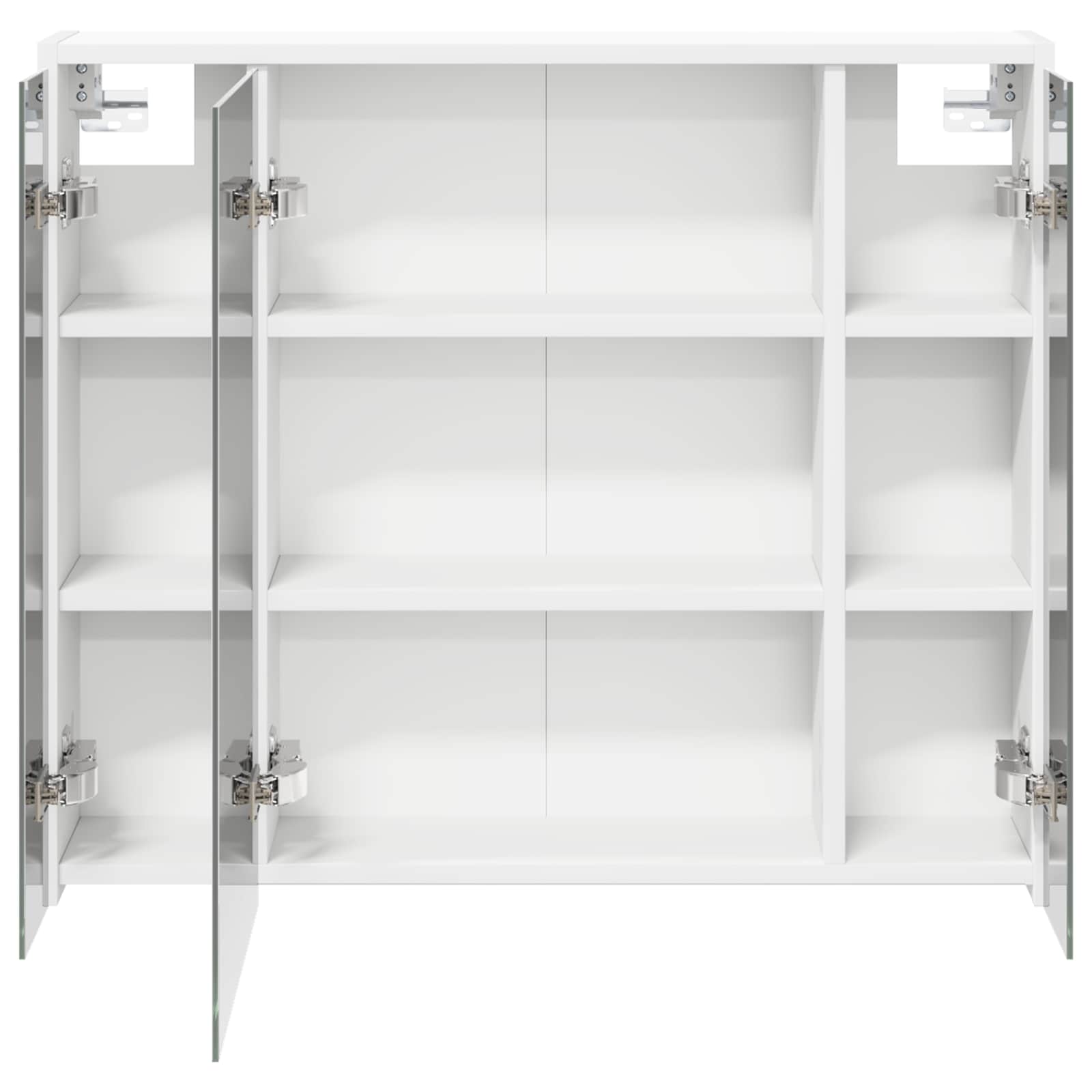 Badezimmerspiegelschrank Weiß 73,5 x 16 x 62,5 cm Holzwerkstoff