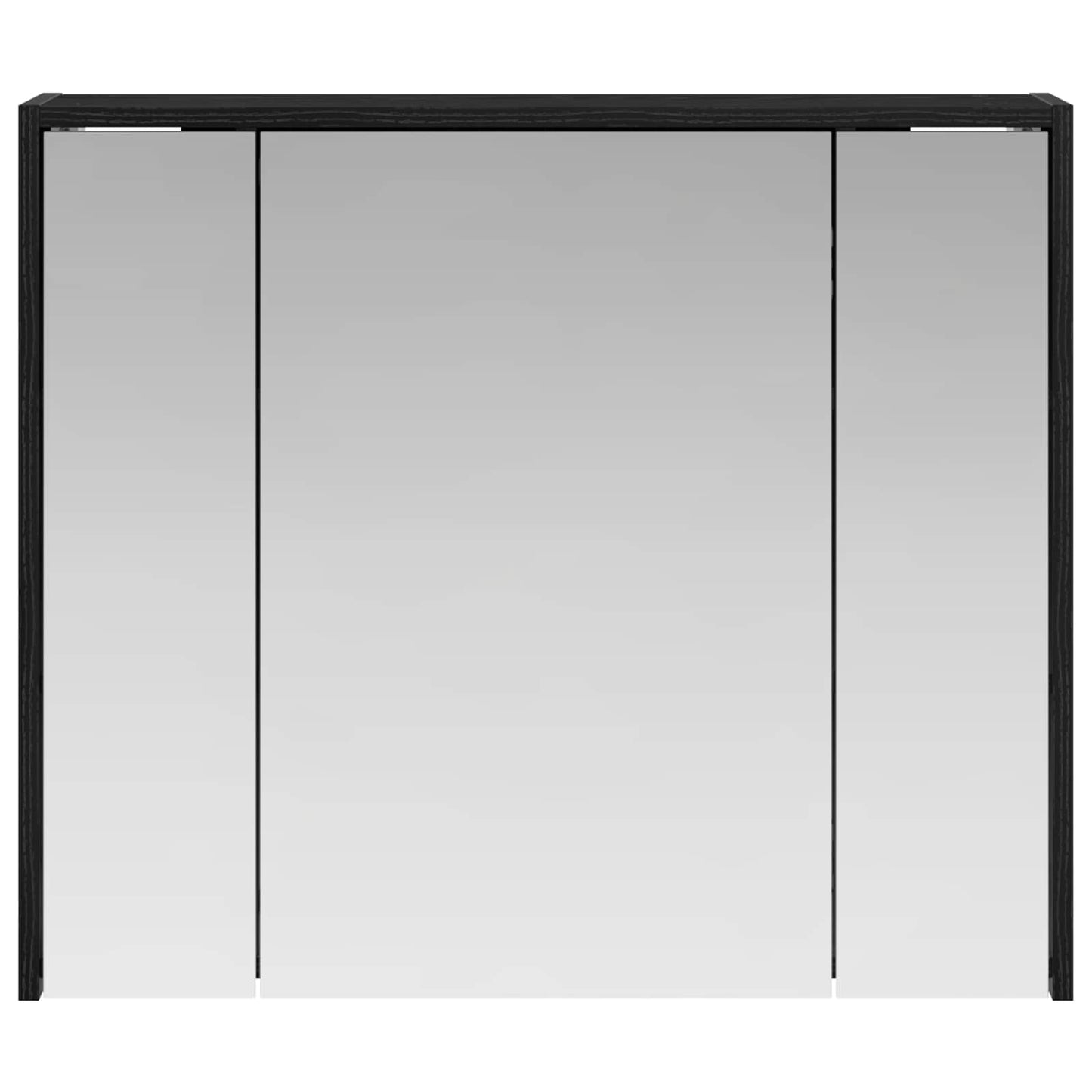 Badezimmerspiegelschrank Schwarz Eichen-Optik