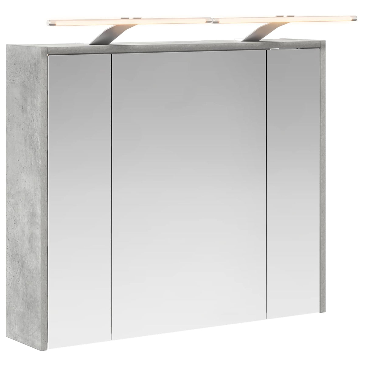 Badezimmerspiegelschrank Betongrau 73,5 x 16 x 62,5 cm