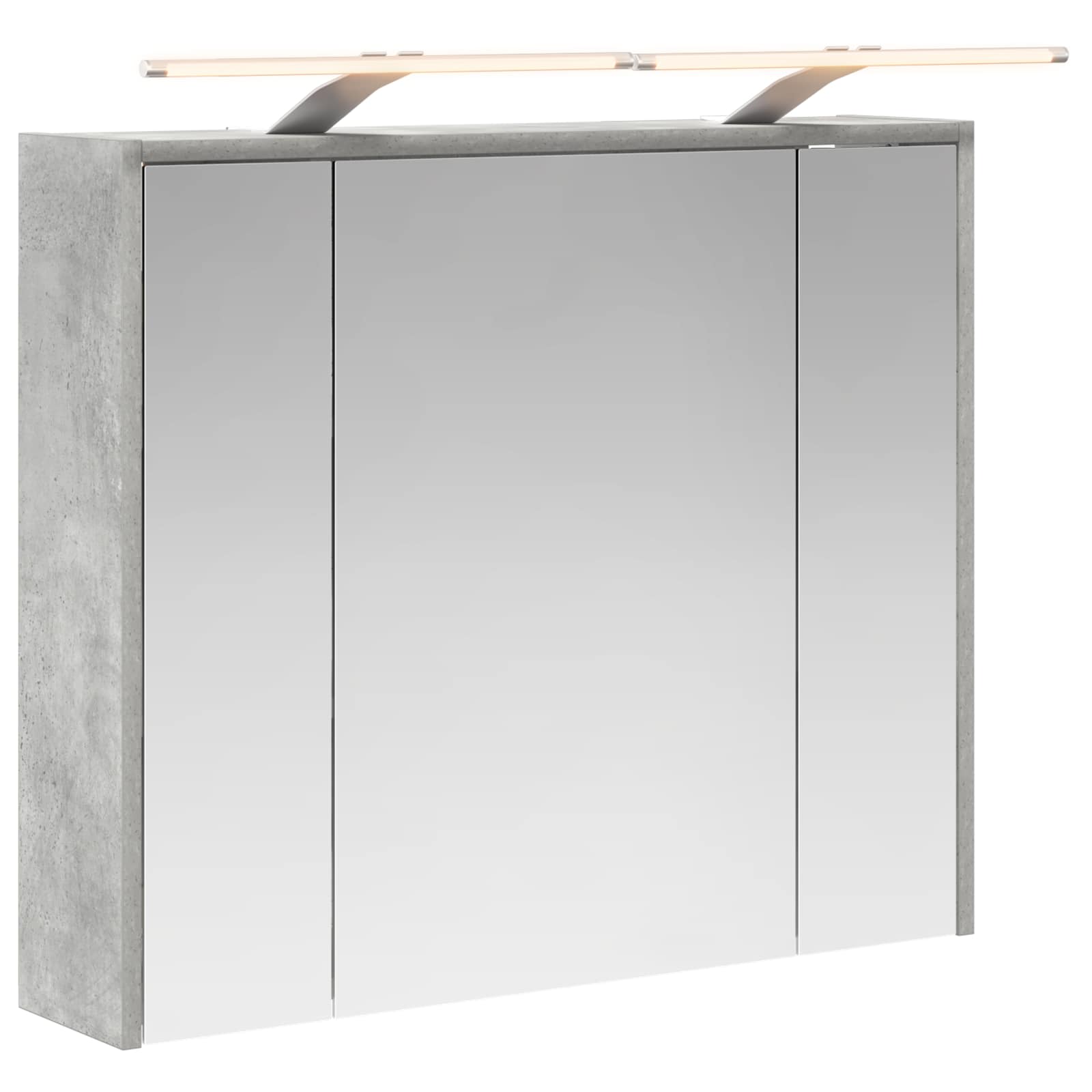 Badezimmerspiegelschrank Betongrau 73,5 x 16 x 62,5 cm
