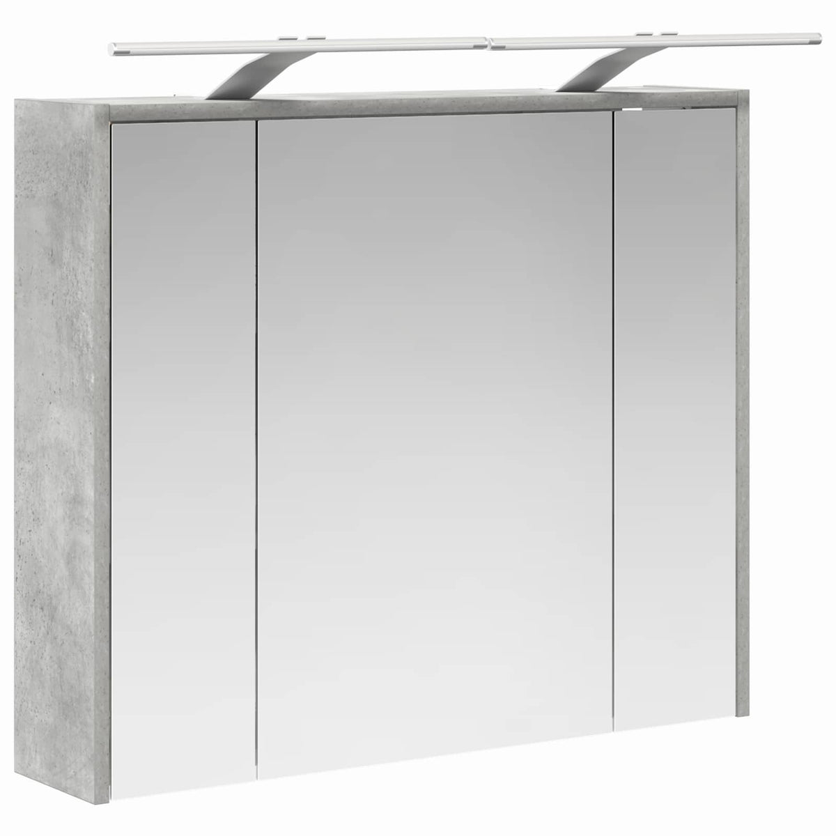 Badezimmerspiegelschrank Betongrau 73,5 x 16 x 62,5 cm