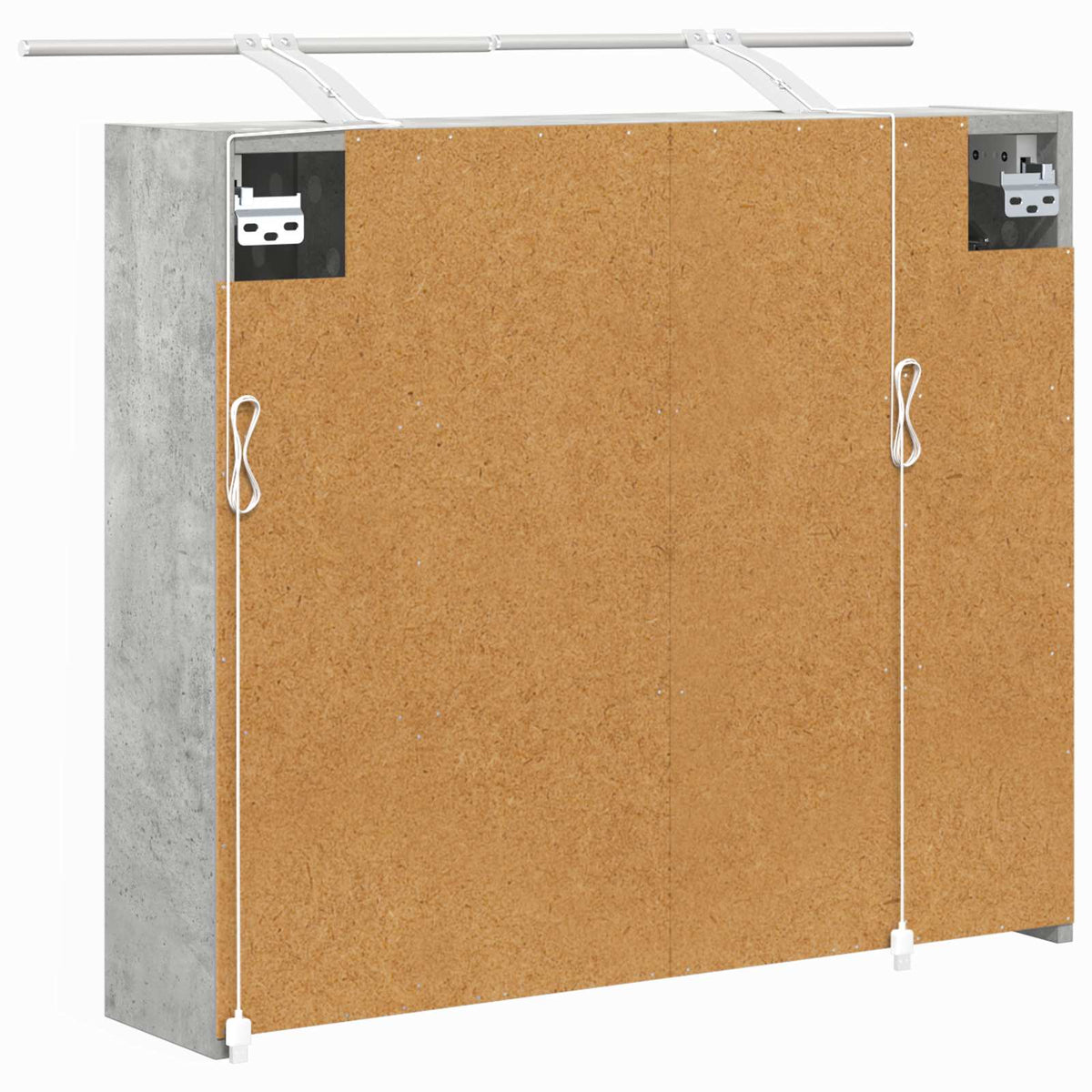 Badezimmerspiegelschrank Betongrau 73,5 x 16 x 62,5 cm