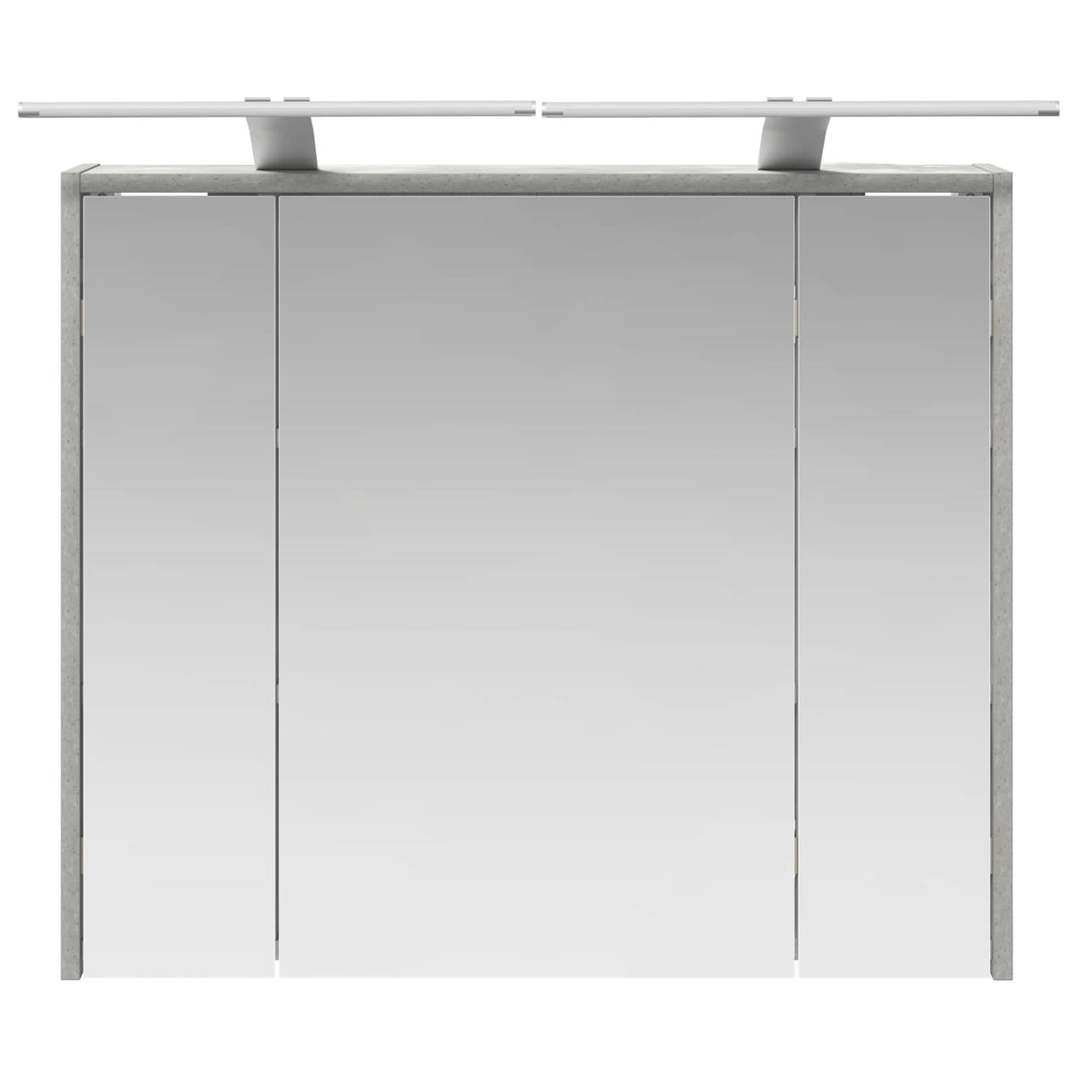 Badezimmerspiegelschrank Betongrau 73,5 x 16 x 62,5 cm