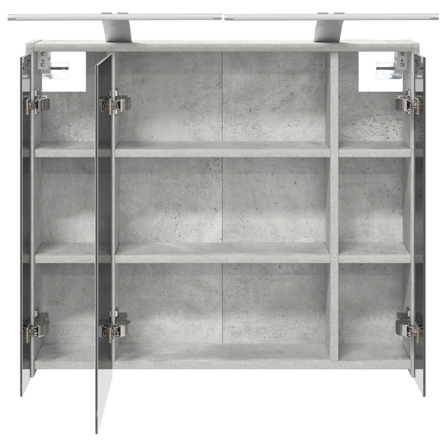 Badezimmerspiegelschrank Betongrau 73,5 x 16 x 62,5 cm